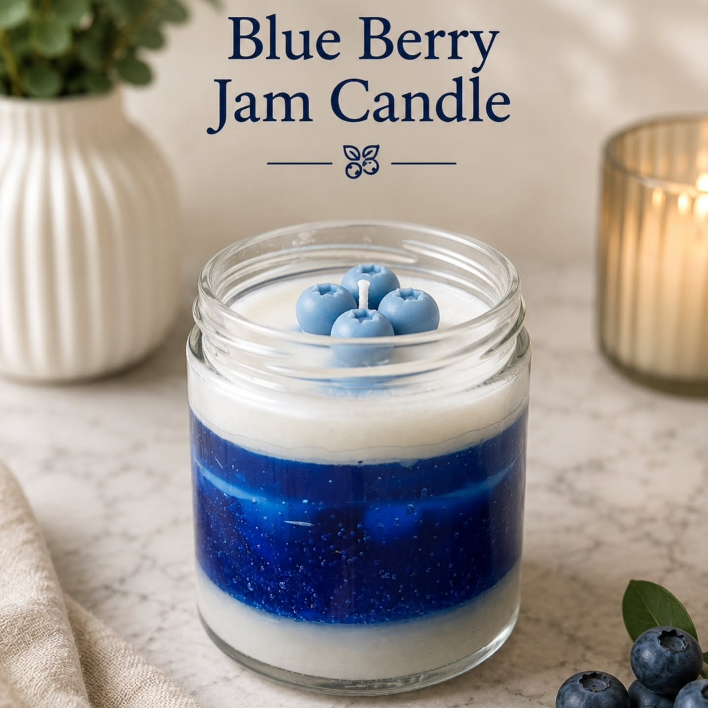 Blue Berry Jam Candle