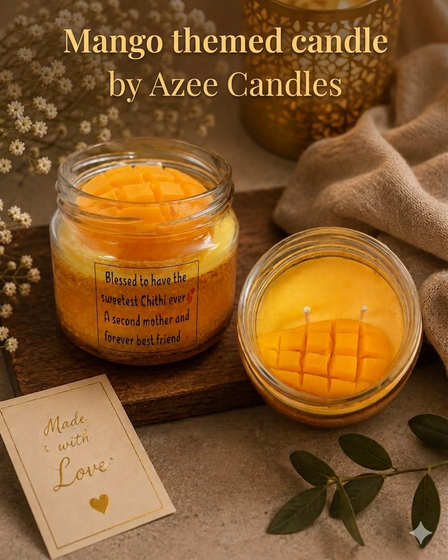 Personalized Mango Jar Candle